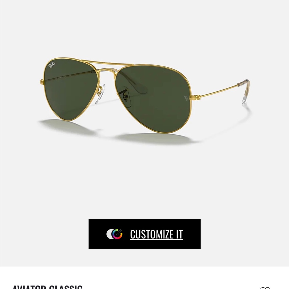 NWT Ray-Ban RB3025 Gold